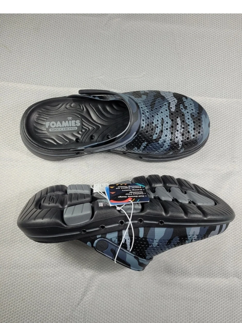 Skechers  Go Walk 5 Hideout Mens Size 9.5  Camo Clogs Shoes NWT